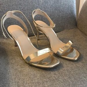 ASOS Gold strappy sandal size 8